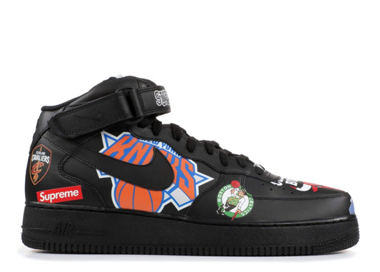 Supreme x Air Force 1 Mid 07 NBA Black – AQ8017-001