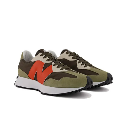 New Balance 327 True Olive Vibrant Orange Ms327be