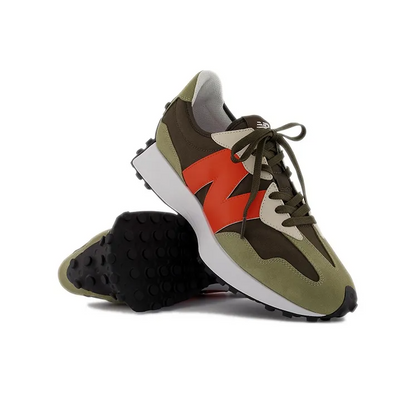 New Balance 327 True Olive Vibrant Orange Ms327be