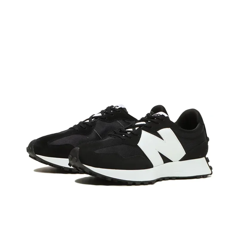 New Balance 327 Black White N Logo MS327CBW