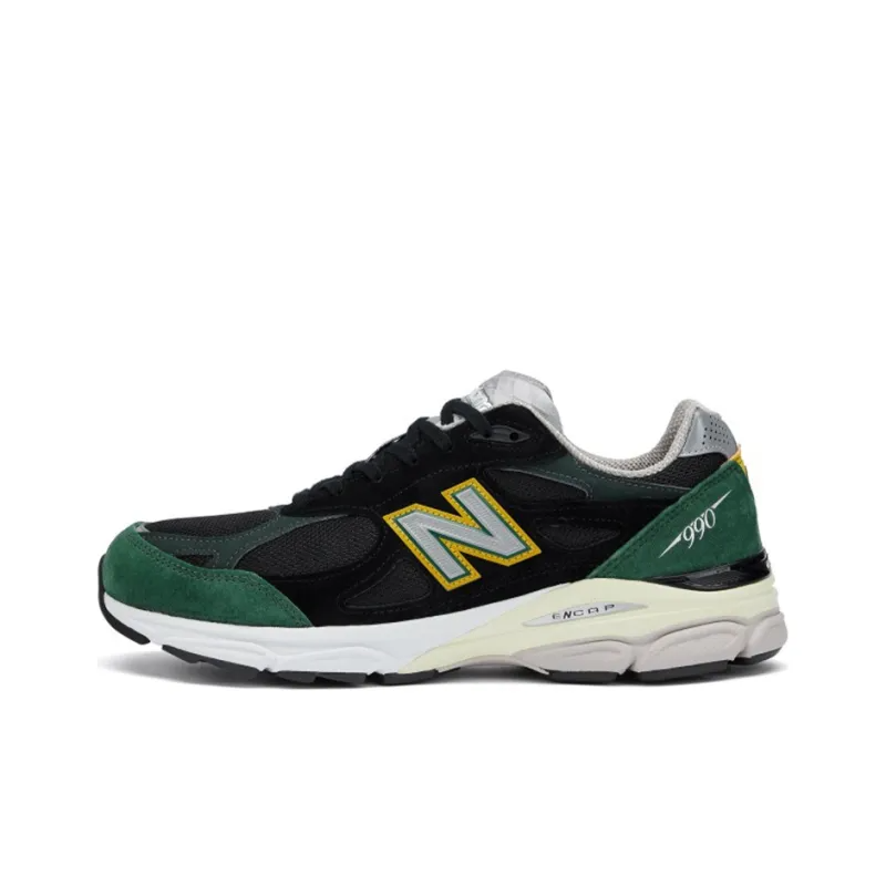 New Balance 990v3 MiUSA Black Green Yellow M990CP3