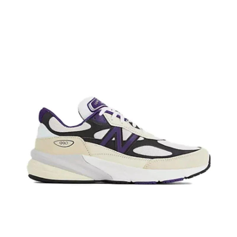 New Balance 990v6 Miusa Teddy Santis White Black Plum U990wb6