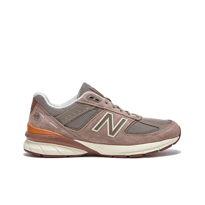 New Balance NB 990 V5 Running Shoes Low-Top Brown Gray Orange M990SC5