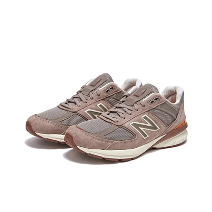 New Balance NB 990 V5 Running Shoes Low-Top Brown Gray Orange M990SC5