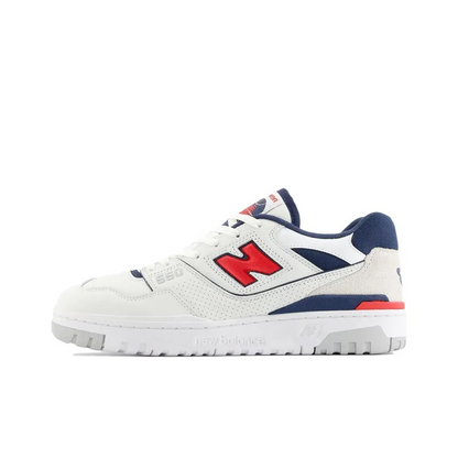 New Balance Nb 550 Skateboarding Shoes Unisex Low-top Whitered Bb550esd