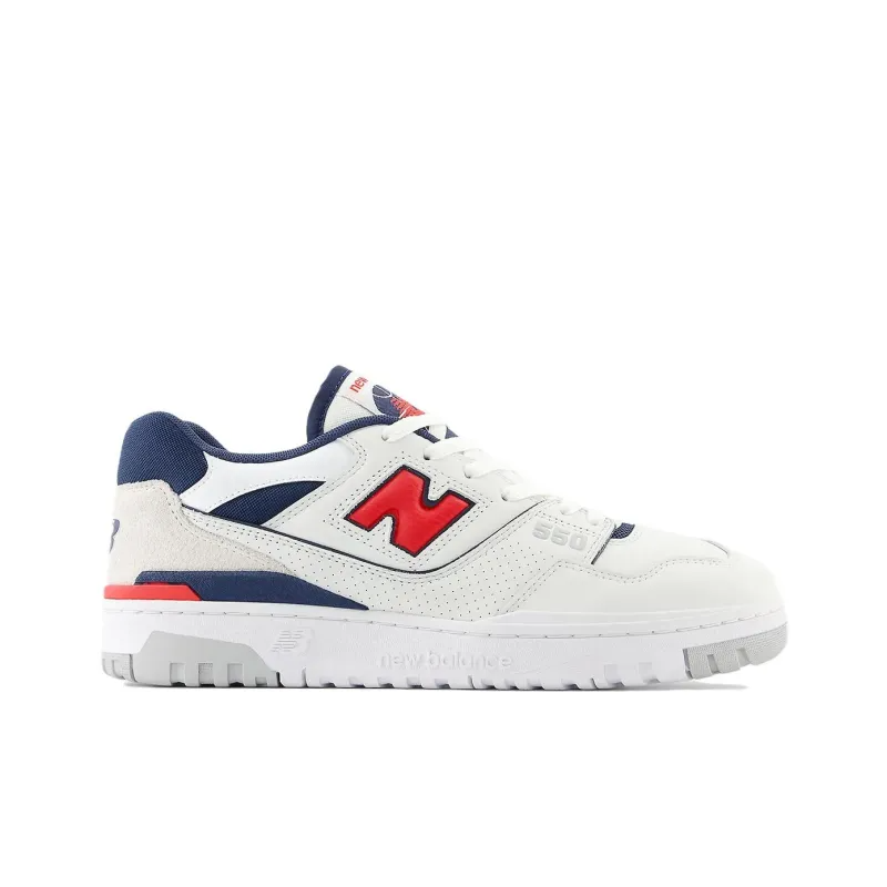 New Balance Nb 550 Skateboarding Shoes Unisex Low-top Whitered Bb550esd