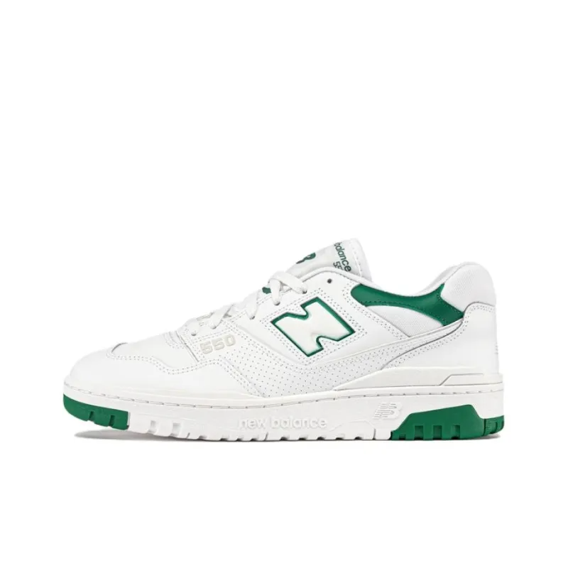 New Balance 550 White Classic Green Bb550swb