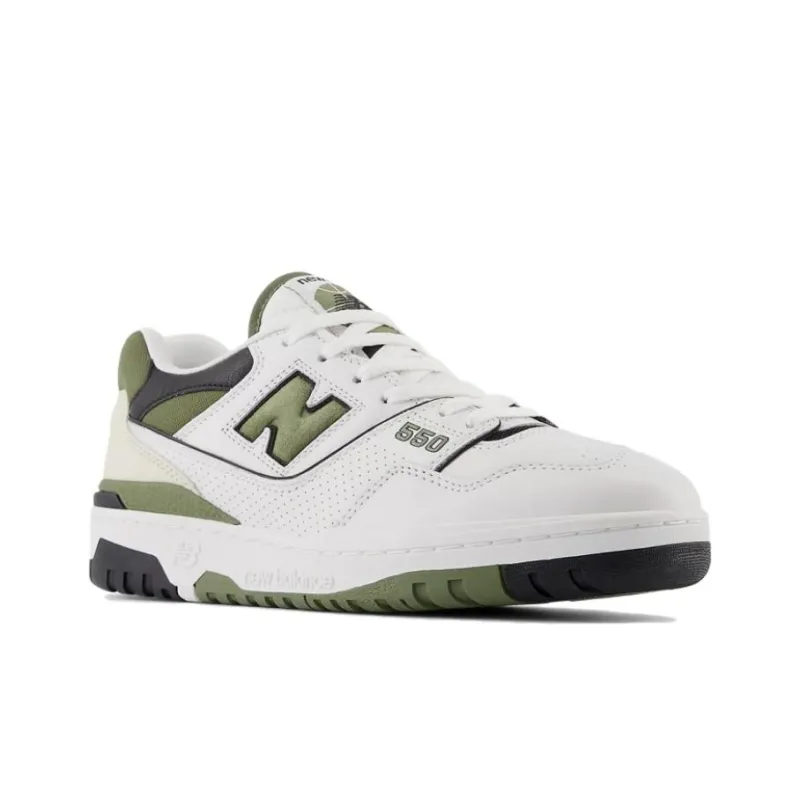 New Balance 550 White Dark Olivine Bb550dob