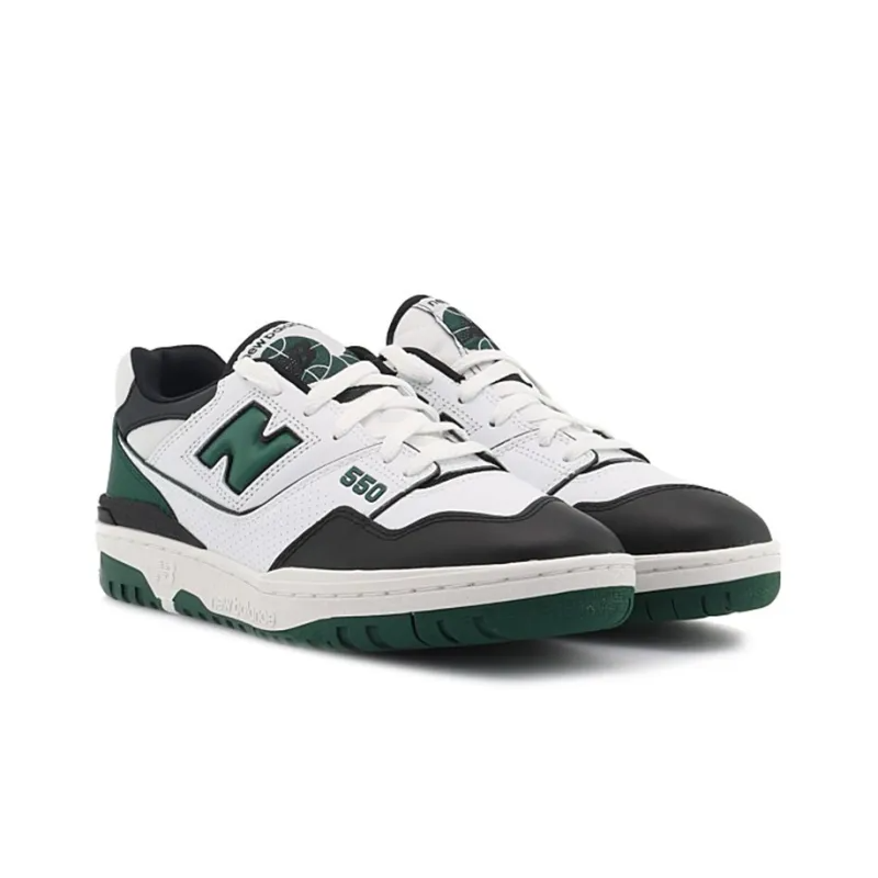 New Balance 550 White Green Black Bb550le1