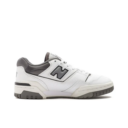 New Balance 550 White Grey Dark Grey Bb550wtg