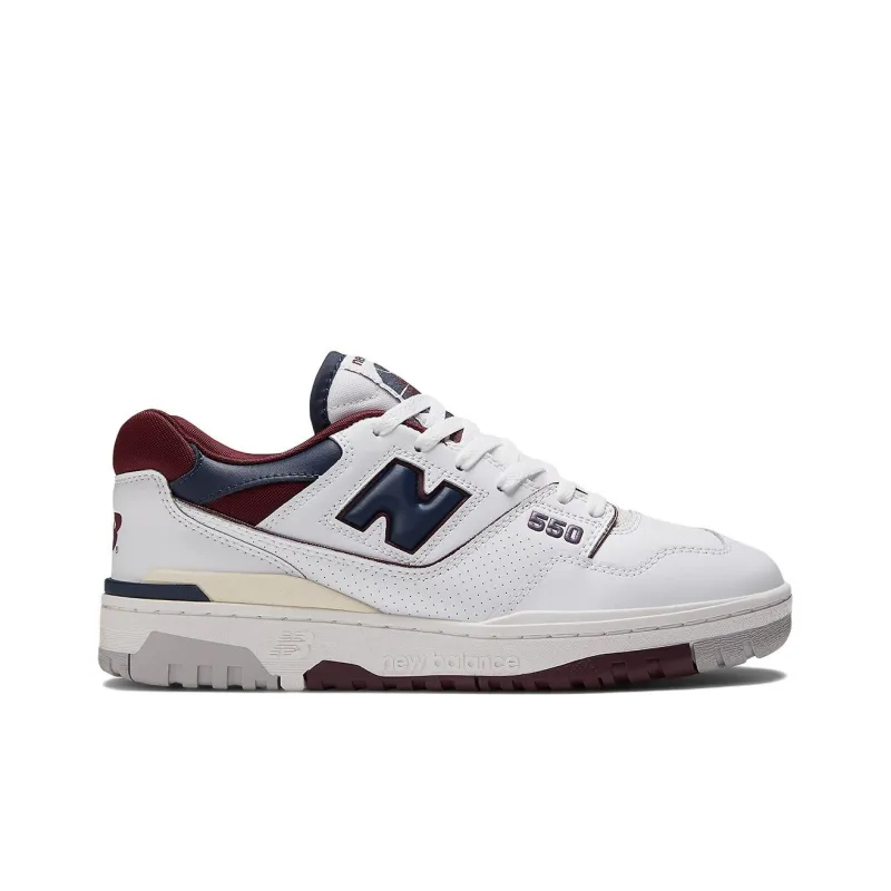 New Balance 550 White Navy Nb Burgundy Bb550ncd