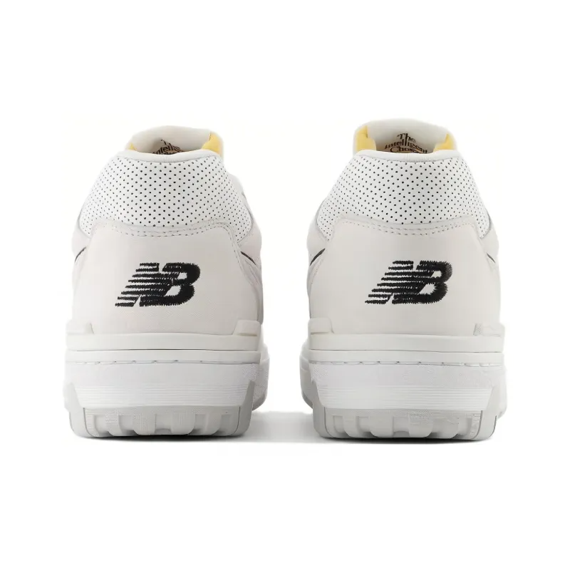 New Balance 550 White Perforated Leather Black Bb550prb