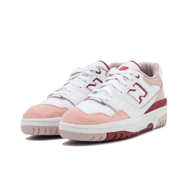 New Balance 550 White Scarlet Bbw550zv