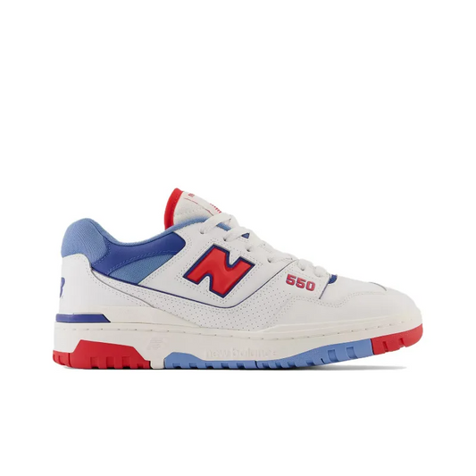 New Balance 550 White True Red Atlantic Blue Bb550nch