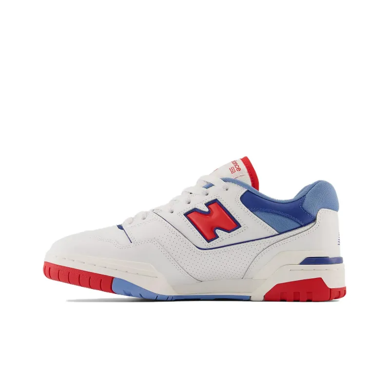 New Balance 550 White True Red Atlantic Blue Bb550nch