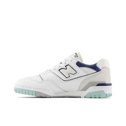 New Balance 550 White Winter Fog Navy Bb550wca